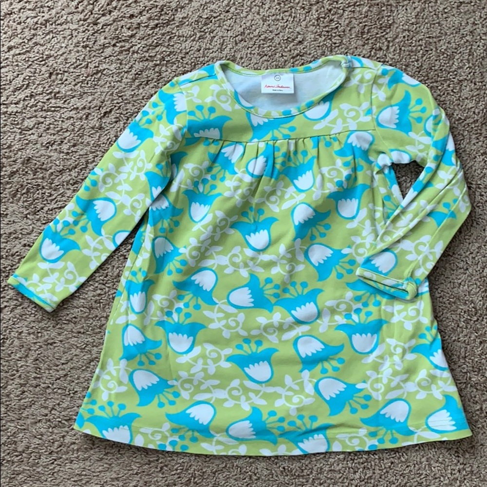 Hanna Andersson girl floral jersey dress size 100